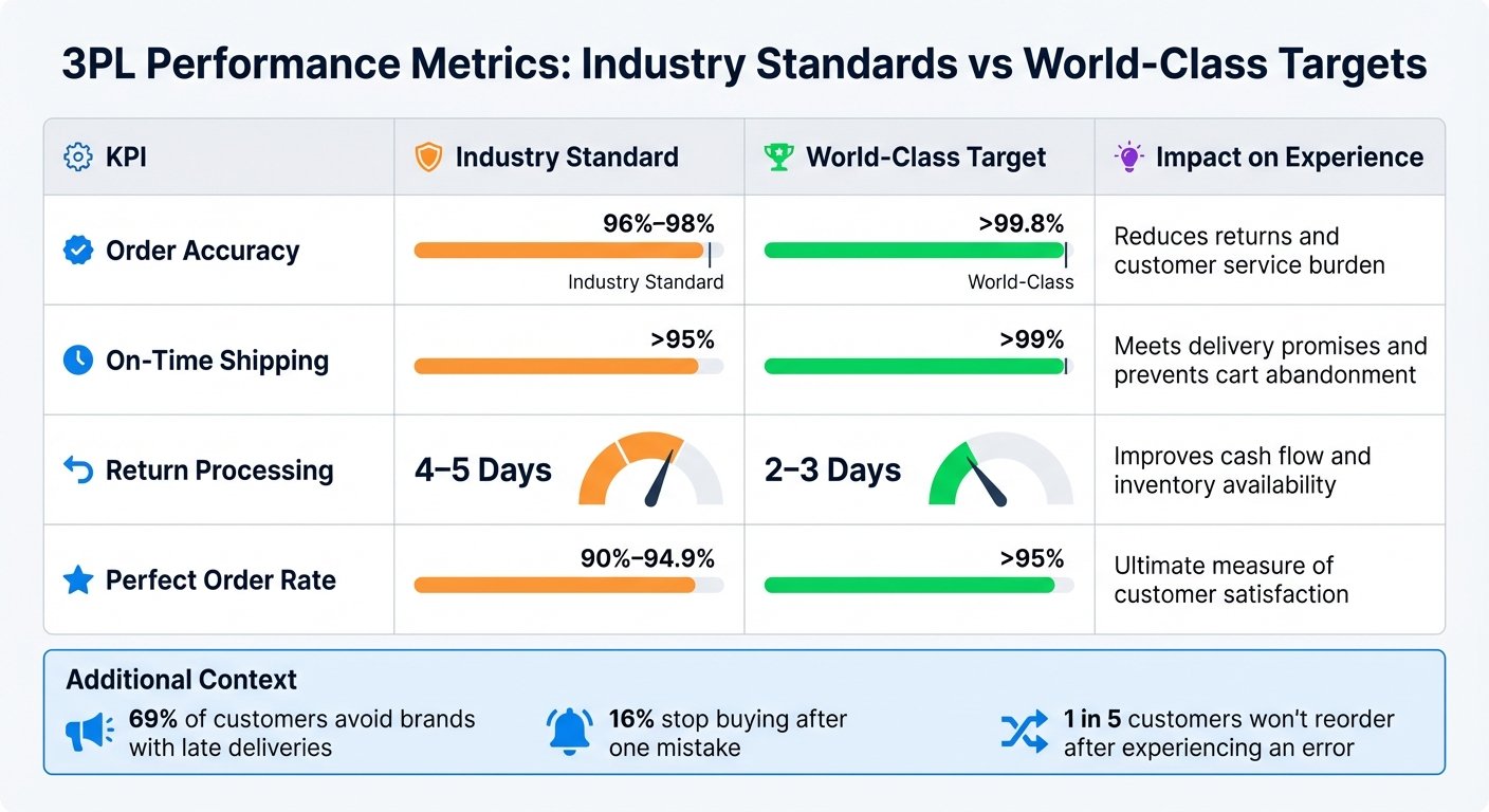 3PL Performance Metrics: Industry Standards vs World-Class Targets