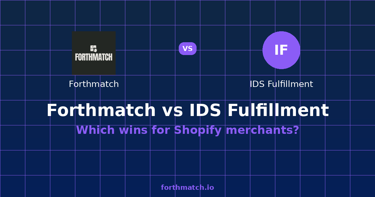 IDS Fulfillment Reviews vs Forthmatch — comparison card showing both products