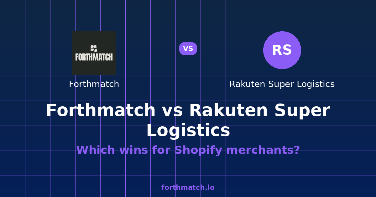 Rakuten 3Pl — Side-by-Side Comparison | Forthmatch — comparison card showing both products